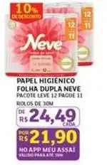 Assaí Atacadista Neve - papel higiênico folha dupla oferta