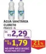 Assaí Atacadista Clorito - água sanitária oferta