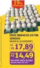 Assaí Atacadista 19 - ovos brancos extra oferta