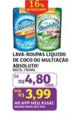 Assaí Atacadista Absoluto - lava-roupas liquido de coco ou multiação ! oferta