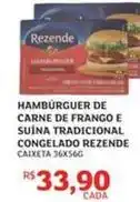 Assaí Atacadista Rezende - hambúrguer de carne de frango e suína tradicional congelado oferta