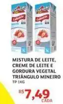 Assaí Atacadista Mineiro - mistura de leite, creme de leite e gordura vegetal triângulo oferta