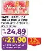 Assaí Atacadista Neve - papel higienico folha dupla oferta