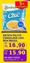 Assaí Atacadista Bem brasil - batata palito congelada chic oferta
