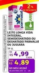 Assaí Atacadista Parmalat - leite longa vida integral, semidesnatado ou desnatado ou jussara oferta