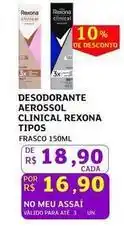 Assaí Atacadista Rexona - desodorante aerossol clinical oferta