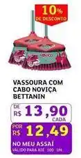 Assaí Atacadista Bettanin - vassoura com cabo noviça oferta