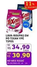 Assaí Atacadista Tixan ypê - lava-roupas em pó oferta