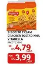 Assaí Atacadista Vitarella - biscoito cream cracker tostadinha oferta
