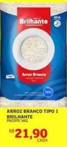 Assaí Atacadista Brilhante - arroz branco tipo 1 oferta