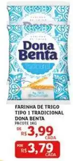 Assaí Atacadista Dona benta - farinha de trigo tipo 1 tradicional oferta