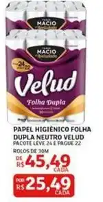 Assaí Atacadista Velud - papel higiênico folha dupla oferta