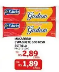 Assaí Atacadista Estrela - macarrão espaguete gostoso oferta
