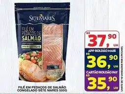 Roldão Filé em pedaços de salmão congelado oferta