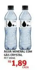 Assaí Atacadista Crystal - agua mineral com gas oferta