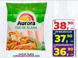 Roldão Aurora - filé de tilápia congelado oferta