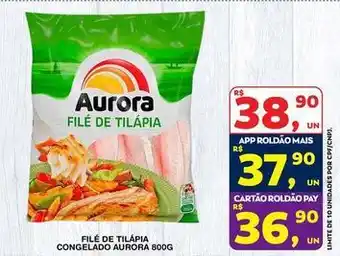 Aurora - filé de tilápia congelado