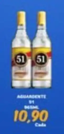 Carvalho Supermercado Aguardente 51 oferta