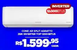 DB Supermercados Cond ar split agratto zen inverter top 12000btus oferta
