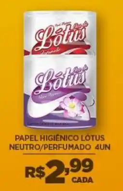 DB Supermercados papel higiênico lótus neutro/perfumado oferta