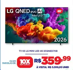 DB Supermercados tv 65 lg mini led 4k 65qned70b oferta