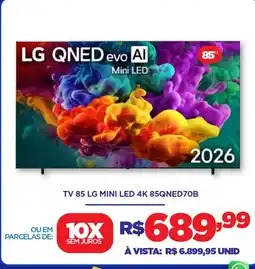 DB Supermercados tv 85 lg mini led 4k 85qned70b oferta