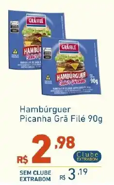 Extrabom Supermercados Hambúrguer Picanha Grá Filé oferta