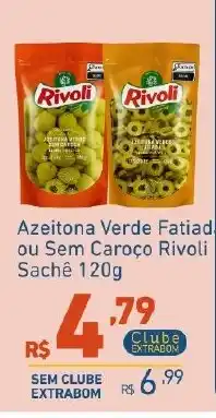 Extrabom Supermercados Azeitona Verde Fatiada ou Sem Caroço Rivoli oferta