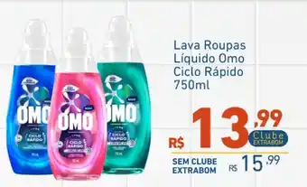 Extrabom Supermercados Lava Roupas Líquido Omo Ciclo Rápido oferta