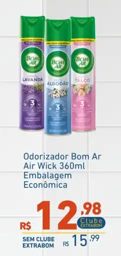 Extrabom Supermercados Odorizador Bom Ar Air Wick 360ml oferta