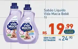 Extrabom Supermercados Sabão Líquido Vida Macia Bebê oferta