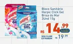 Extrabom Supermercados Bloco Sanitário Harpic Click Gel Brisa do Mar oferta