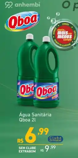 Extrabom Supermercados Água Sanitária Qboa oferta