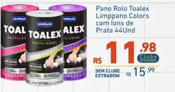 Extrabom Supermercados Pano rolo toalex limppano colors com ions de prata oferta