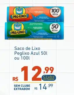 Extrabom Supermercados Saco de Lixo Peglixo Azul oferta
