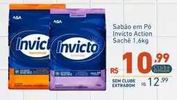 Extrabom Supermercados Sabão em Pó Invicto Action oferta