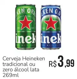 Hiperideal Supermercados Cerveja Heineken tradicional ou zero álcool lata oferta
