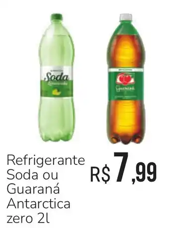 Refrigerante Soda ou Guaraná Antarctica zero