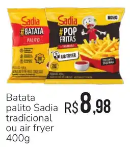 Hiperideal Supermercados Batata palito Sadia tradicional ou air fryer oferta