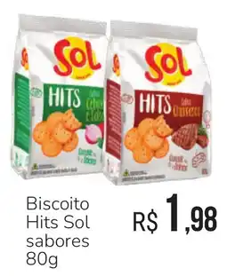 Hiperideal Supermercados Biscoito hits sol sabores oferta