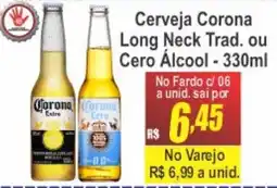 Serrano Supermercado Cerveja Corona Long Neck Trad. ou Cero Álcool oferta
