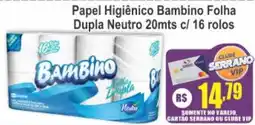 Serrano Supermercado Papel Higienico Bambino Folha Dupla Neutro oferta