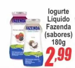 Serrano Supermercado logurte líquido fazenda (sabores) oferta