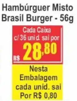 Serrano Supermercado Hambúrguer Misto Brasil Burger oferta