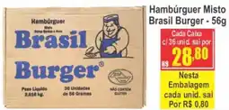 Serrano Supermercado Hambúrguer Misto Brasil Burger oferta