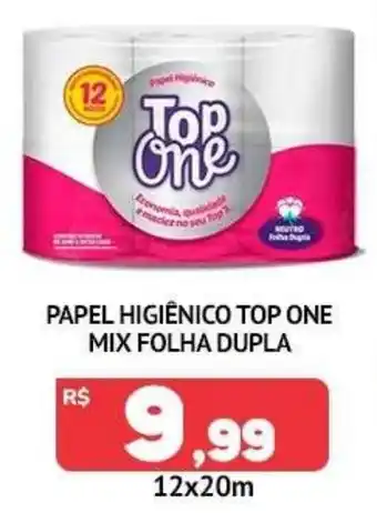 Papel higiênico top one mix folha dupla