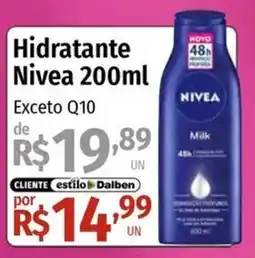Supermercado Dalben Hidratante nivea 200ml oferta