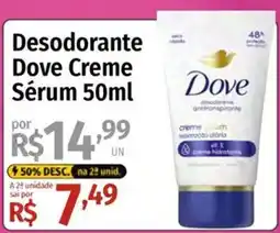 Supermercado Dalben Desodorante Dove Creme Sérum oferta