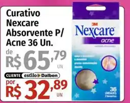 Supermercado Dalben Curativo nexcare absorvente p/ acne oferta