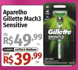 Supermercado Dalben Aparelho gillette mach3 sensitive oferta